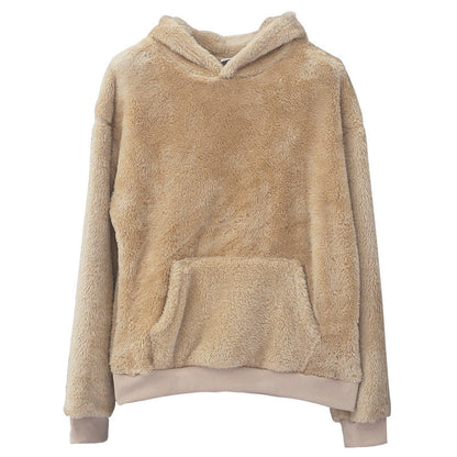Double-sided Velvet Hooded Sweater Men&