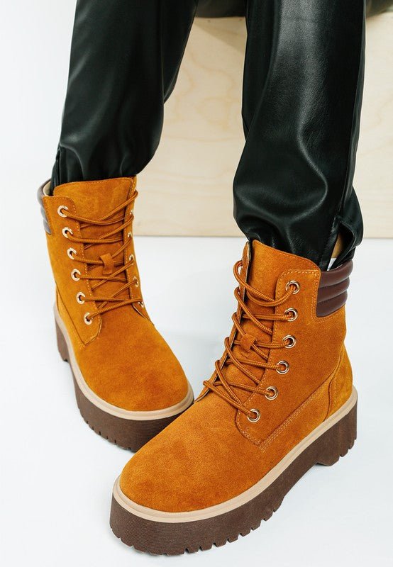Parula High Ankle Suede Boots