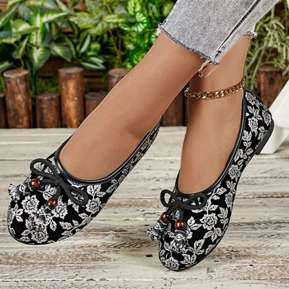 Bow Round Toe Slip - Ons - Loving It Shop