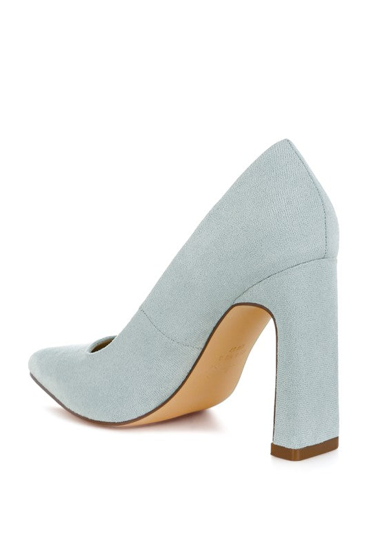 Uboa Slim Block Heel Pumps
