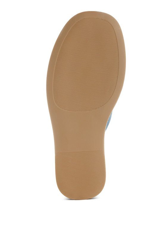 Karbi Denim Flatform Slip Ons - Loving It Shop
