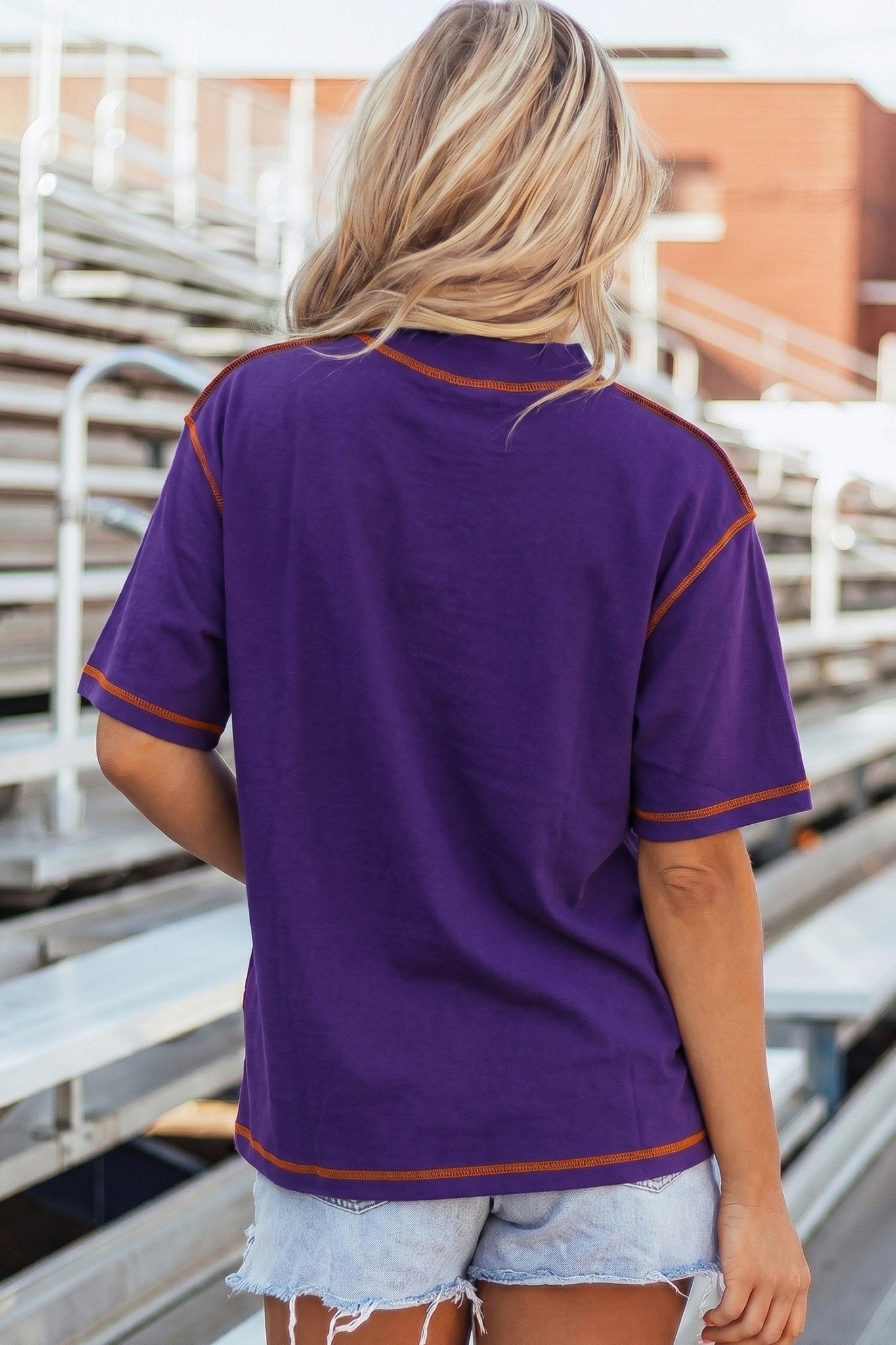 Tillandsia Purple Reversible Contrast - Stitched T-Shirt - Loving It Shop