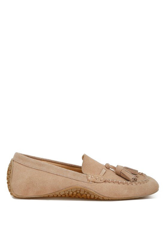 Kipstar Real Suede Leather Tassel Loafers - Loving It Shop
