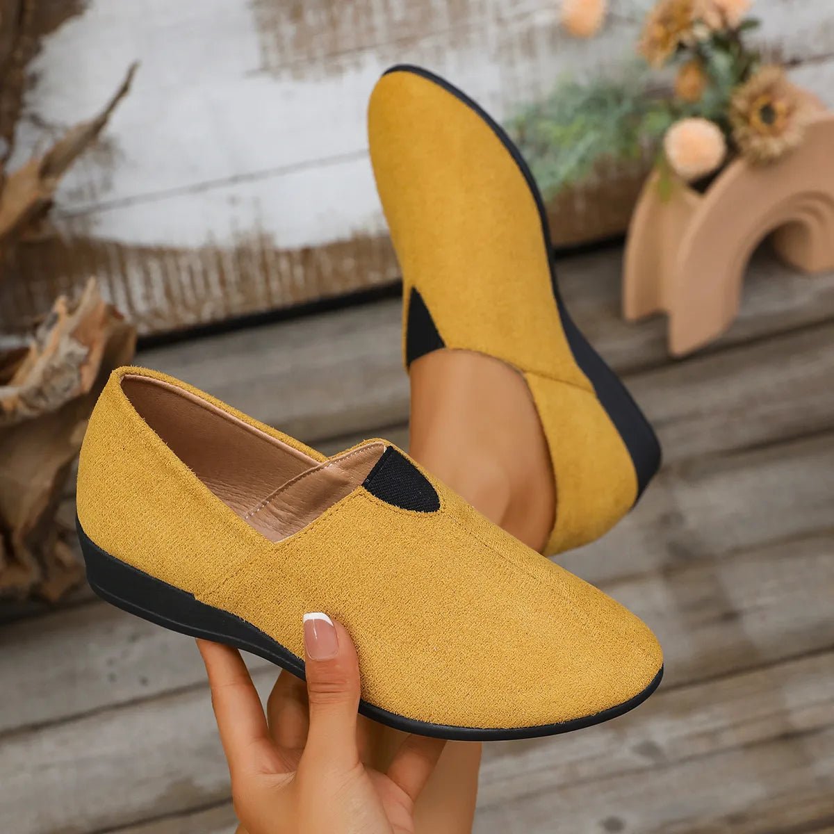 Breathable Mesh Slip - On Loafers - Loving It Shop