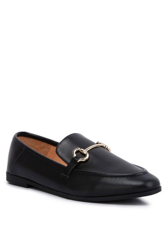 Talula Horsebit Embellished Faux Leather Loafers - Loving It Shop
