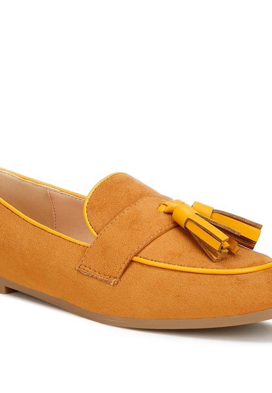 Folklore Micro Suede Tassel Loafers - Loving It Shop