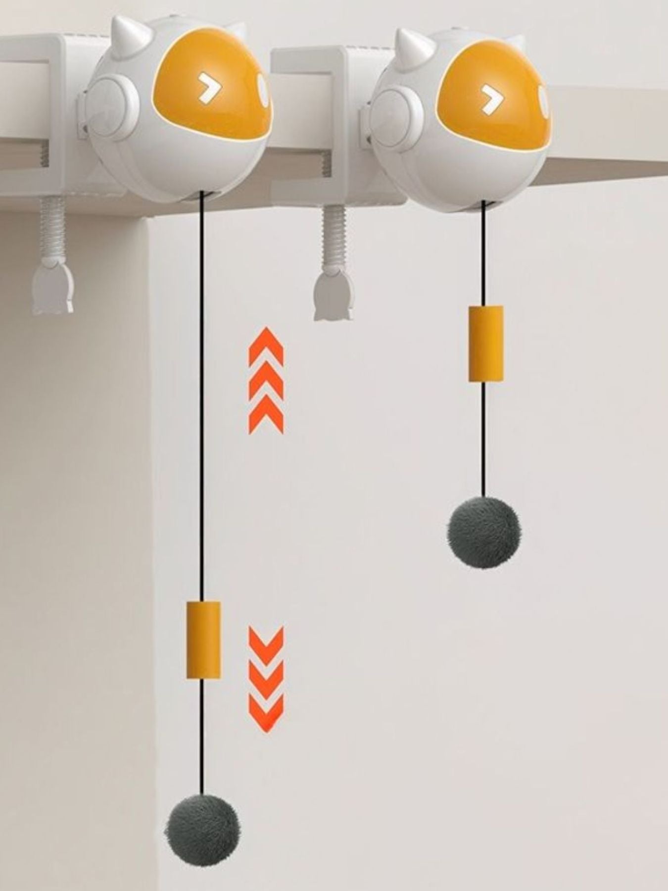 Interactive Hanging Cat Teaser Toy with Ball - Loving It Shop
