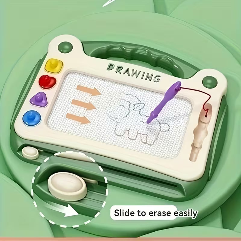 Magnetic 3-in-1 Drawing Board Toy, Draw, Write, Erase &amp; Repeat