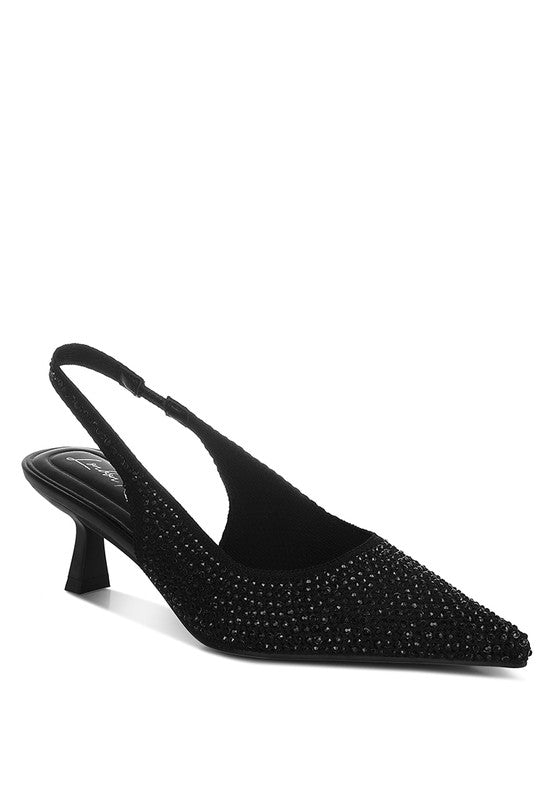 Julep Flyknit Rhinestone Slingback Sandals - Loving It Shop