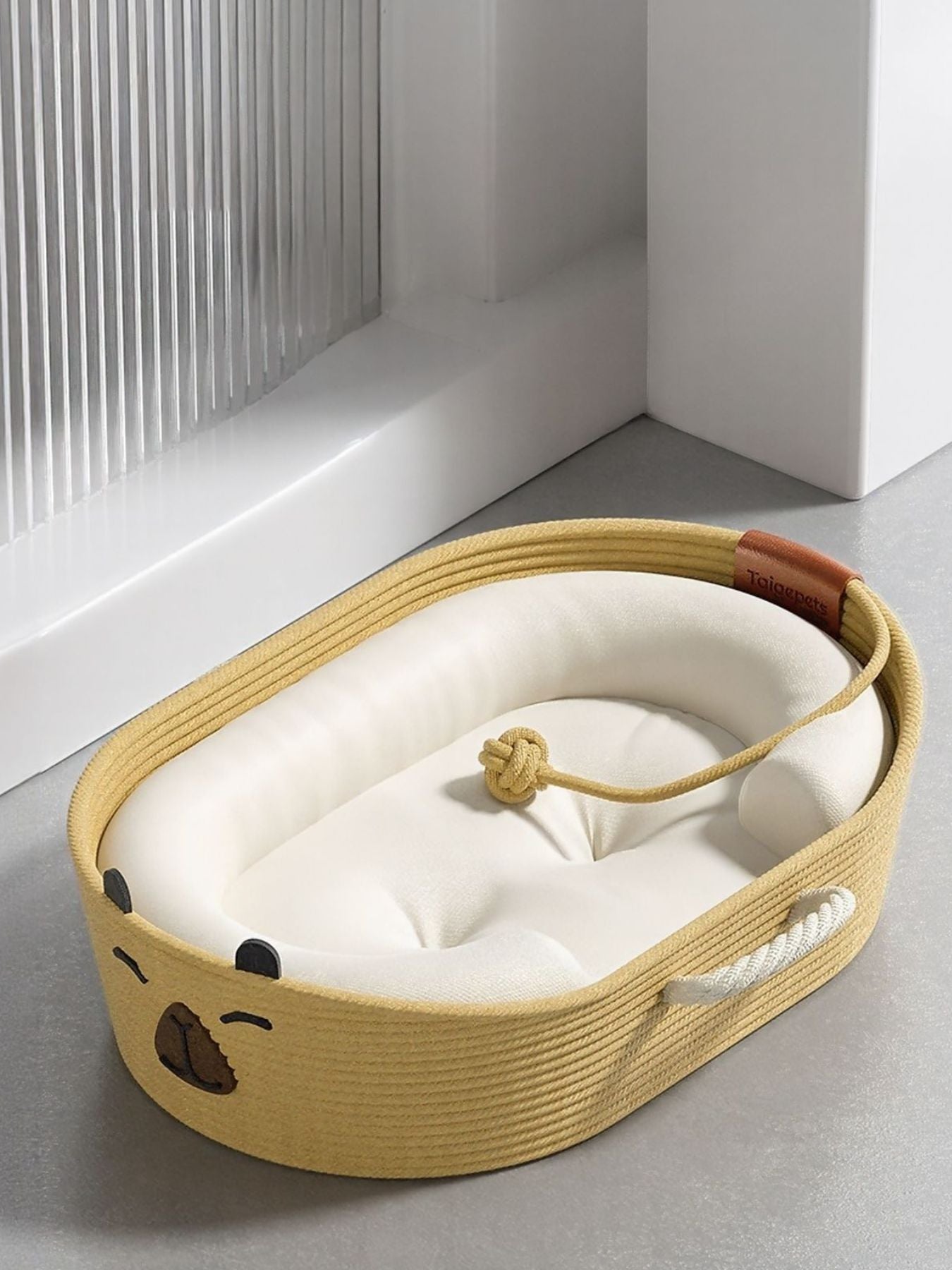 Woven Rope Oval Pet Bed - Loving It Shop