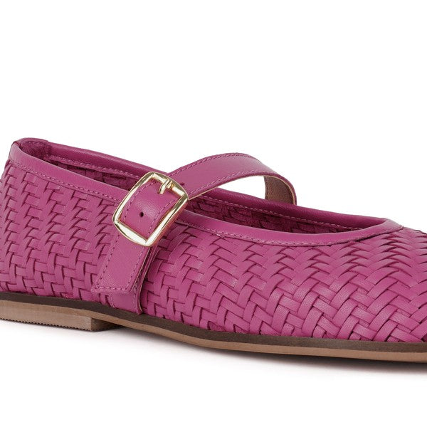 Nazuka Handcrafted Real Leather Ballerinas