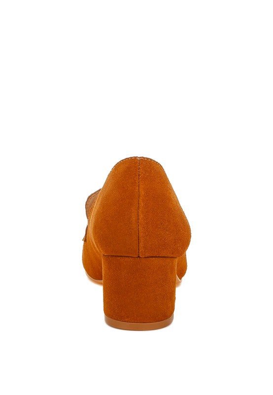 Aloha Tassels Detail Genuine Suede Loafers - Loving It Shop