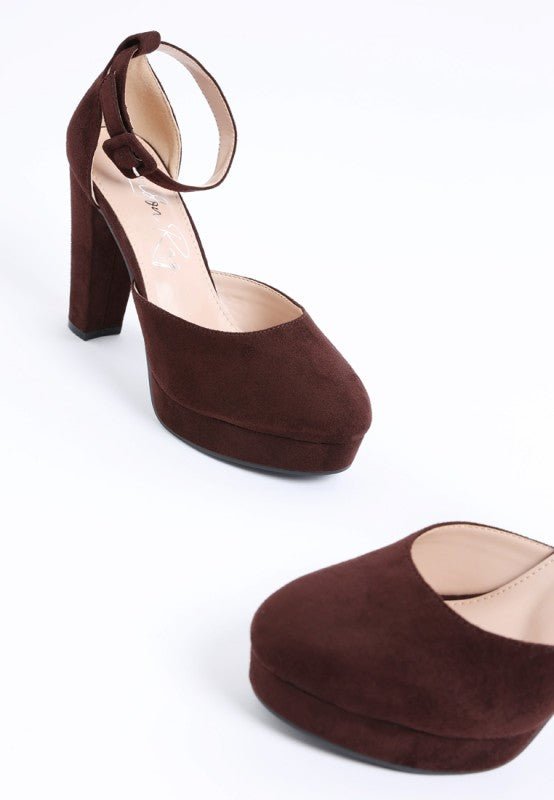 Inigo Interchangeable Ankle Strap Platform Sandals - Loving It Shop