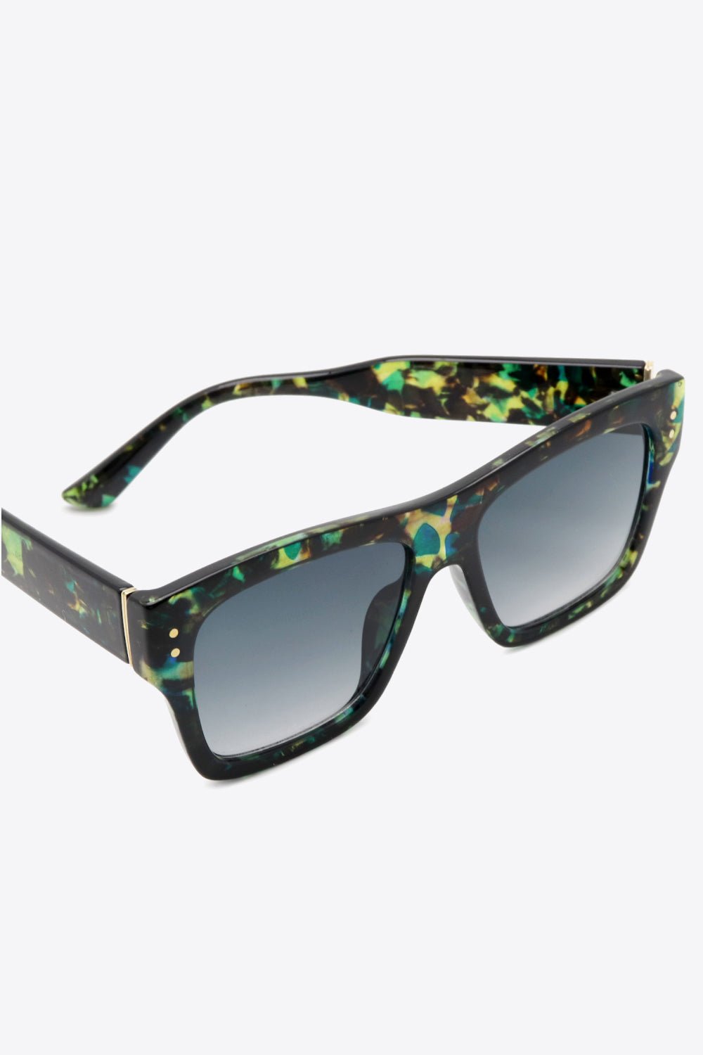 UV400 Patterned Polycarbonate Square Sunglasses - Loving It Shop