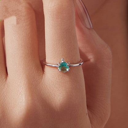 S925 Sterling Silver Turtle Ear Stud And Ring