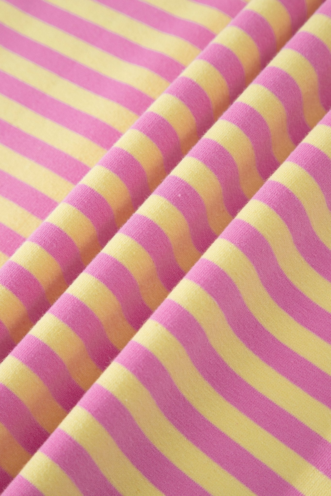 Pink Stripe Loose Short Sleeve Top and Skirt Set - Loving It Shop