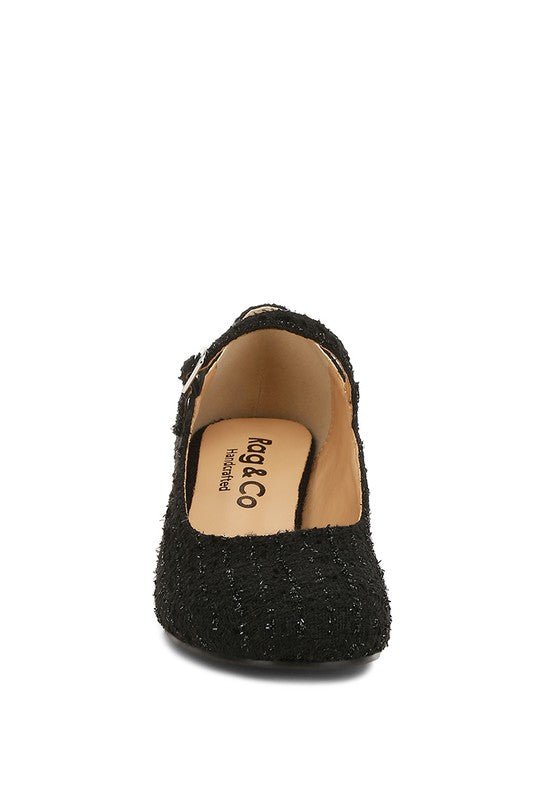 Antara Tweed Mary Jane Sandals - Loving It Shop
