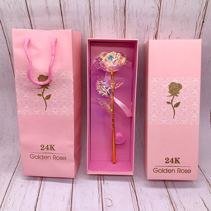 24K Glow Rose Gift Set for Mother&