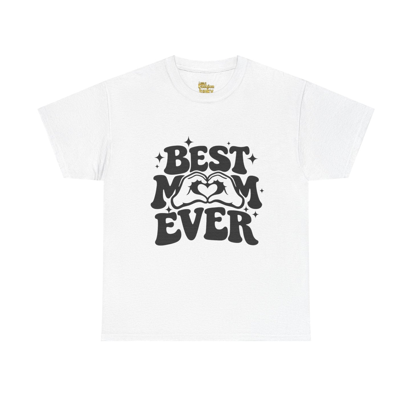 T-Shirt — "Best Mom Ever" Retro Heart Graphic | Mother’s Day Gift Tee