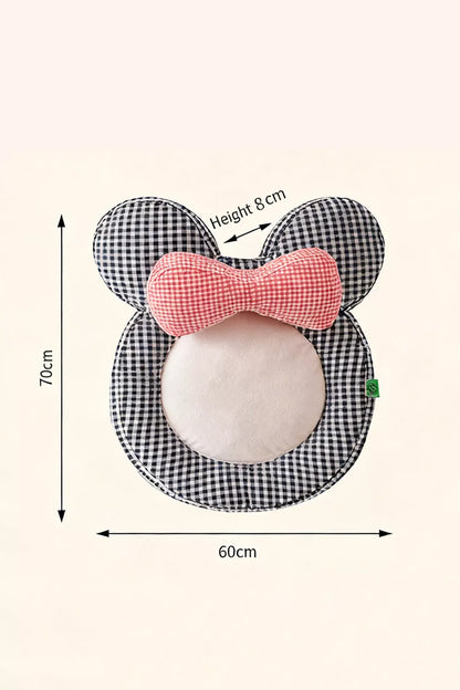 Cartoon Plaid Design Pet Mat with Bow - Loving It Shop