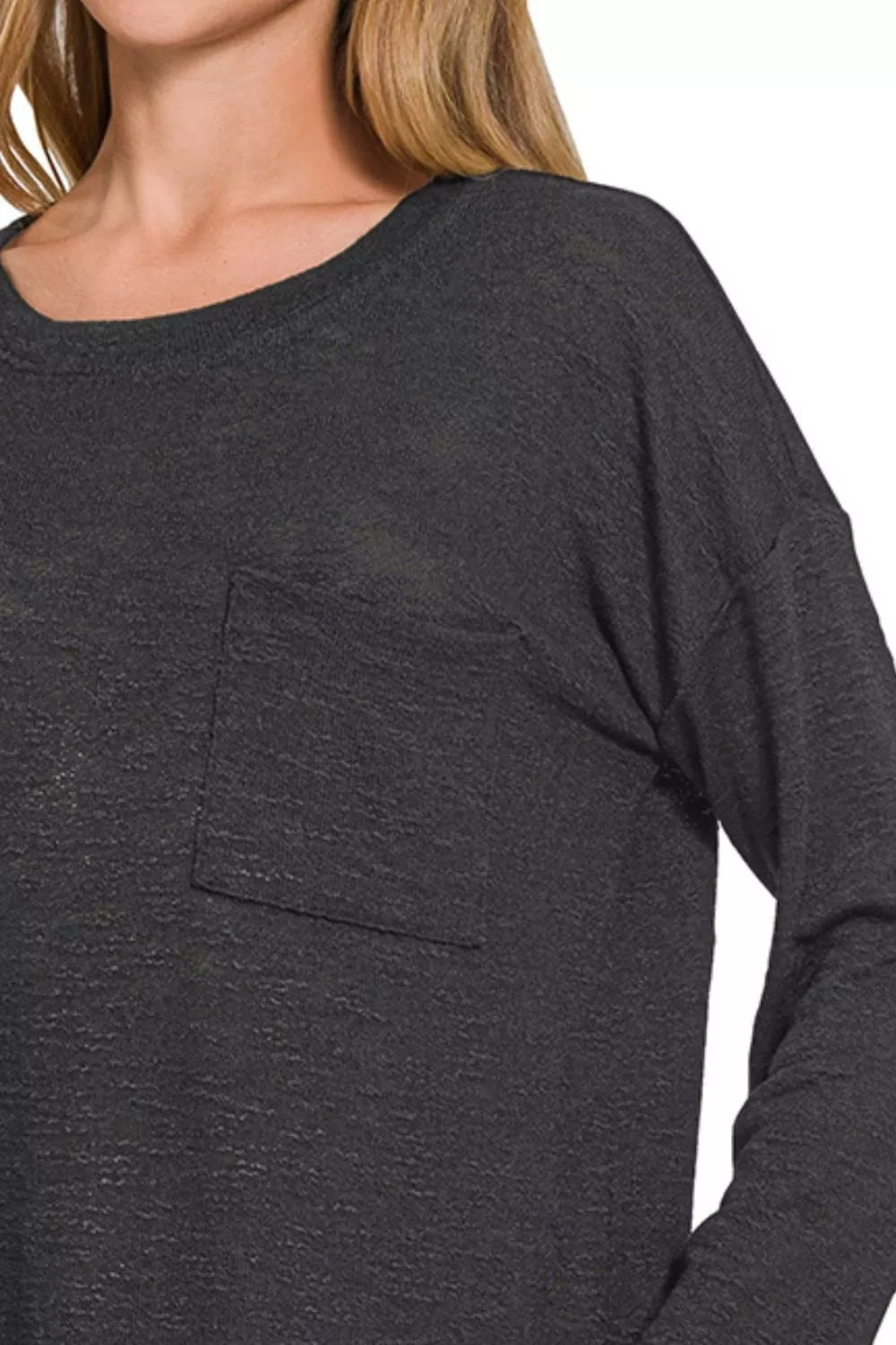 Slub Hacci Long Sleeve T-Shirt