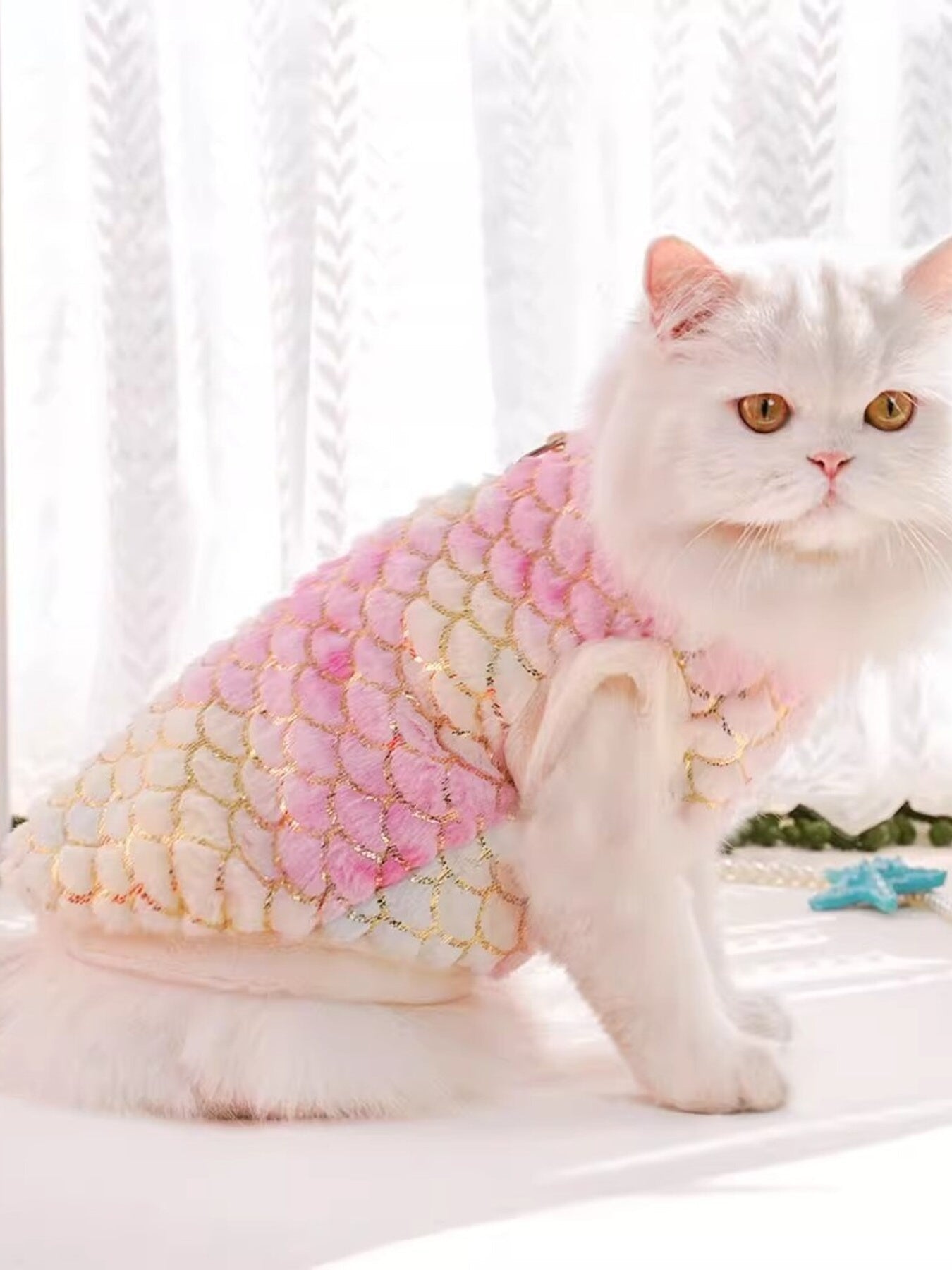 Mermaid Scale Plush Pet Top - Loving It Shop
