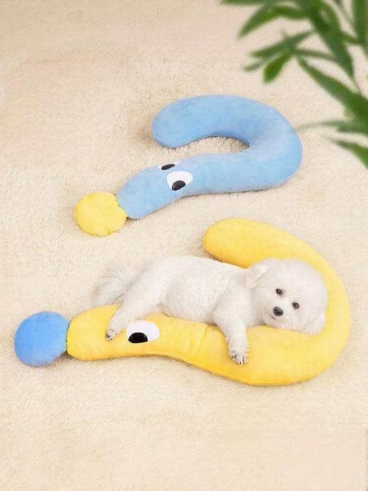 Question Mark Shaped Plush Pet Bed - Loving It Shop