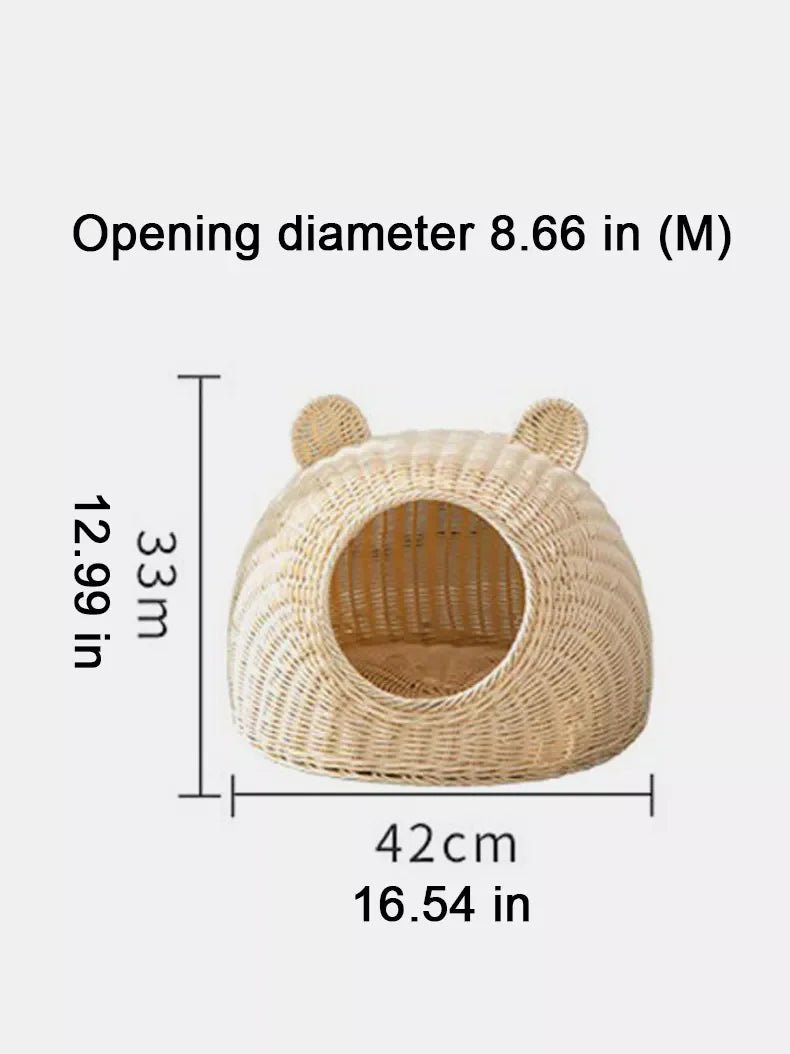 Rattan Washable Breathable Pet Nest - Loving It Shop