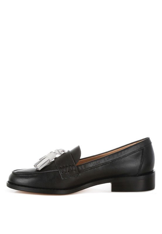 Yelena Real Leather Tassel Loafers - Loving It Shop