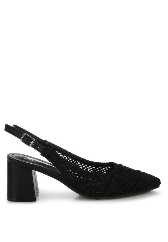 Tolina Woven Design Slingback Sandals - Loving It Shop