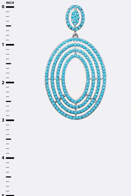 Crystal Oval Drop Iconic Earrings - Loving It Shop