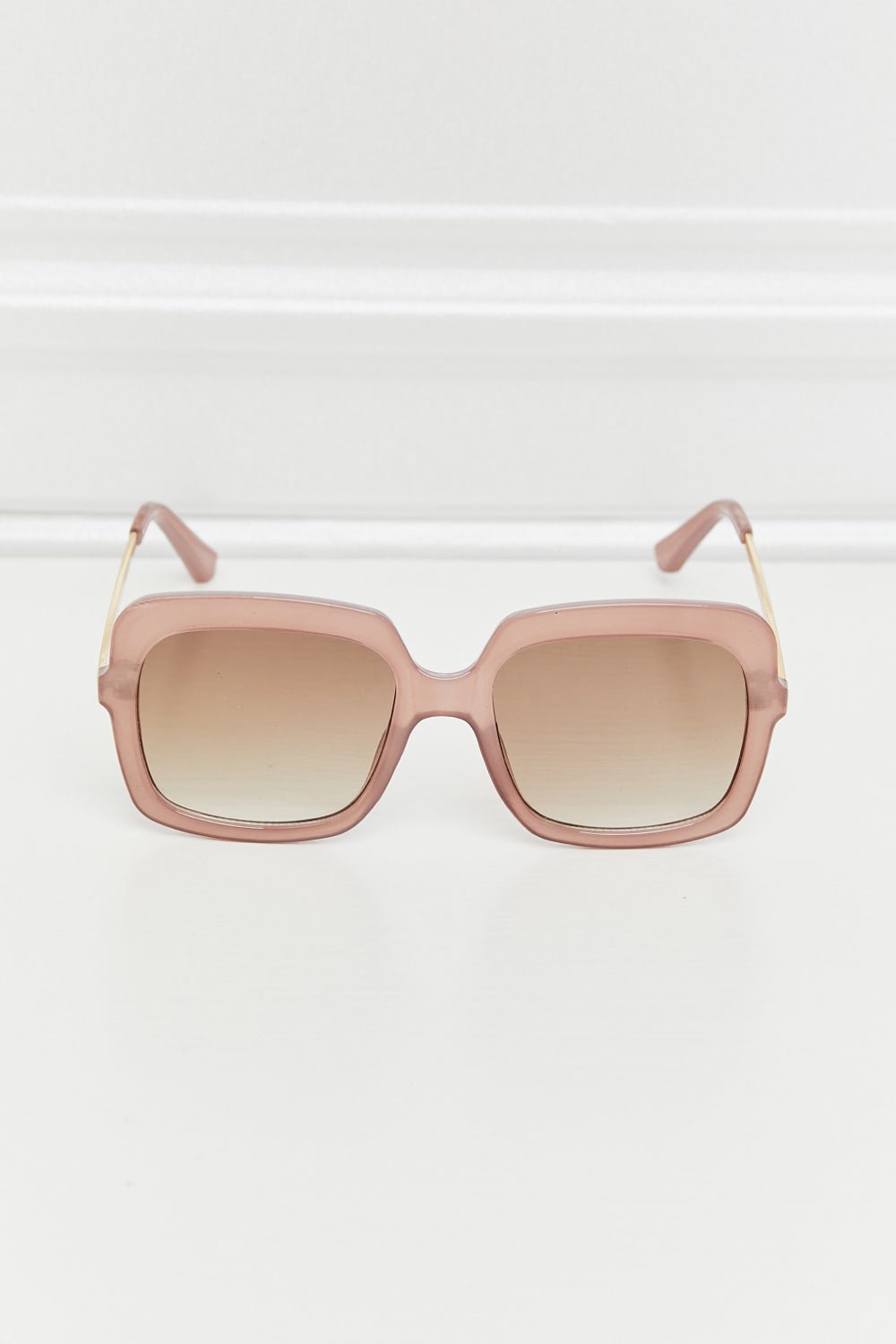 Square Metal - Plastic Hybrid Temple Sunglasses - Loving It Shop