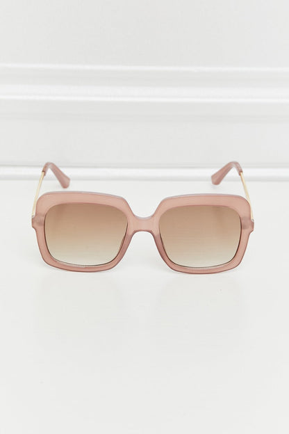 Square Metal - Plastic Hybrid Temple Sunglasses - Loving It Shop