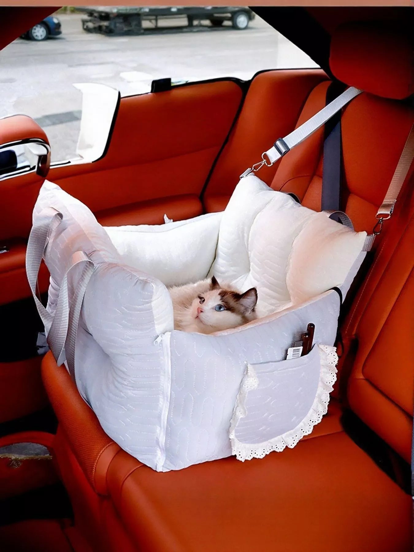 Comfortable &amp; Secure Pet Car Seat Carrier