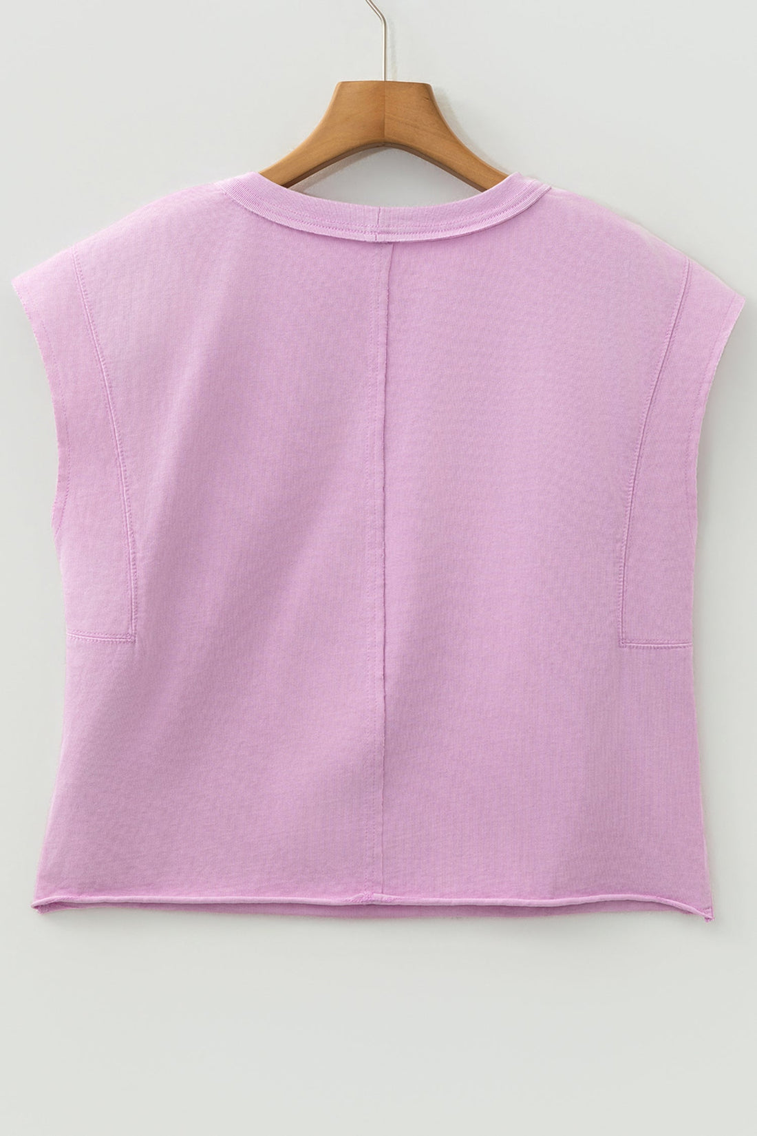 Bright Pink Mineral Wash Boxy Fit Cotton Tank Top