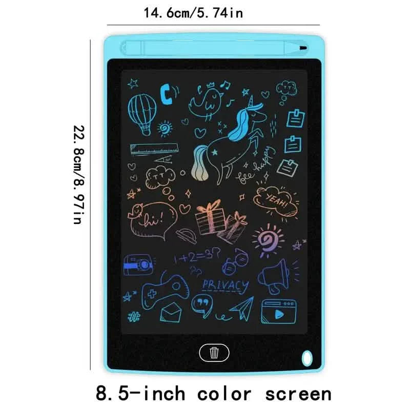 Digital LCD Writing Tablet with Stylus Pen – Reusable Wipeable Dry-Erase Doodle &amp; Drawing Board