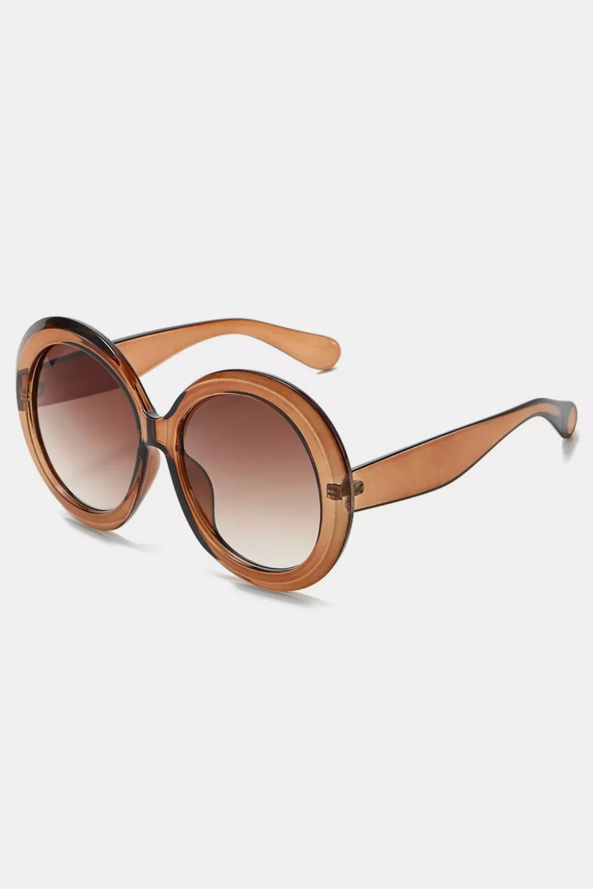 Oversized Round Frame Fashion Sunglasses - Loving It Shop