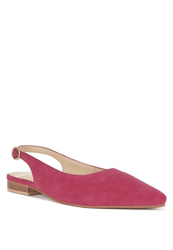 Hocane Genuine Soft Leather Slingback Sandals