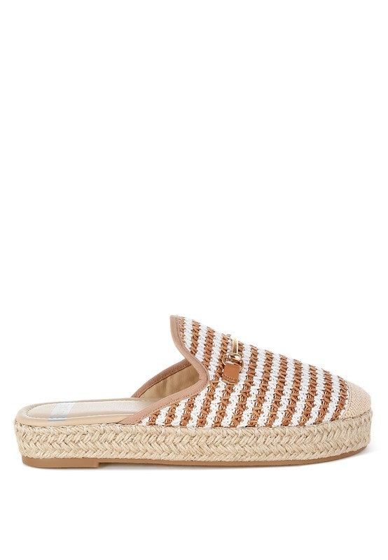 Himari Raffia Slip-On Mules