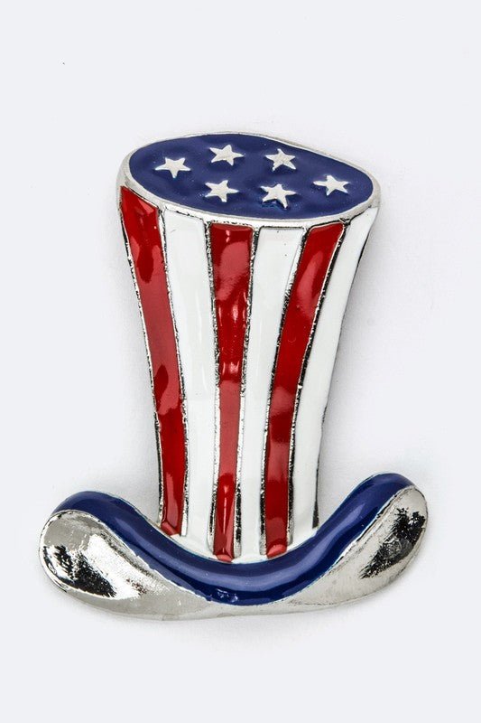 USA Top Hat Iconic Large Brooch - Loving It Shop