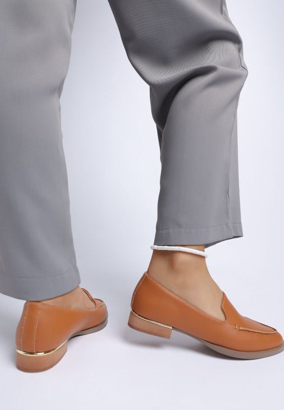 Anna Suede Leather Loafers - Loving It Shop