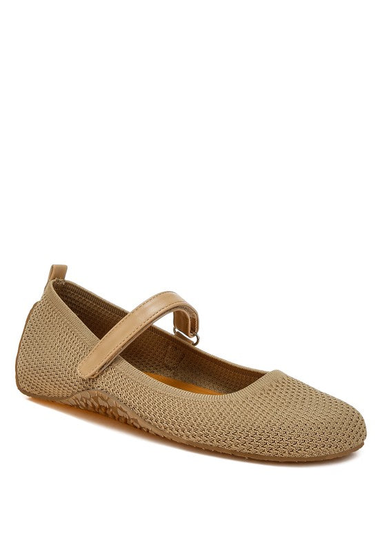 Nordeux Velcro Strap Mary Jane Ballerinas