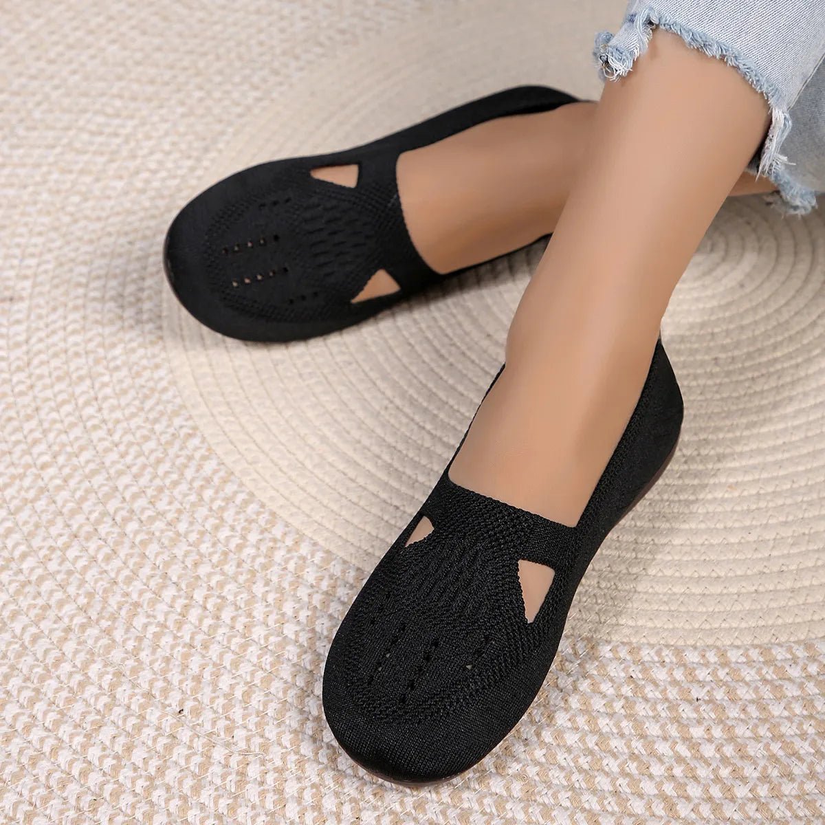 Cutout Mesh Slip Ons - Loving It Shop
