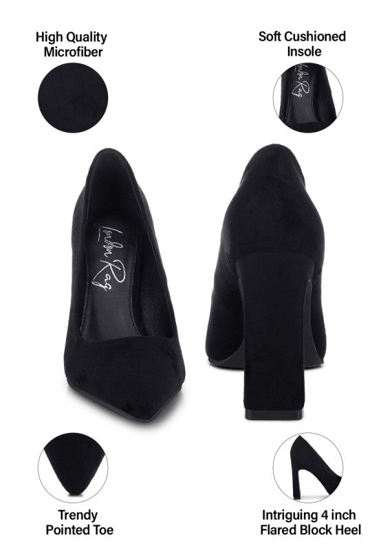 Uboa Slim Block Heel Pumps