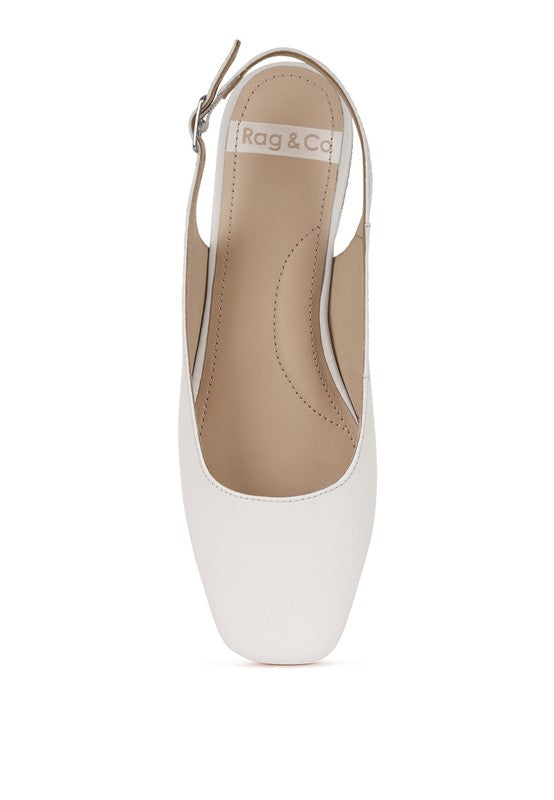 Sozani Real Soft Leather Slingback Flats