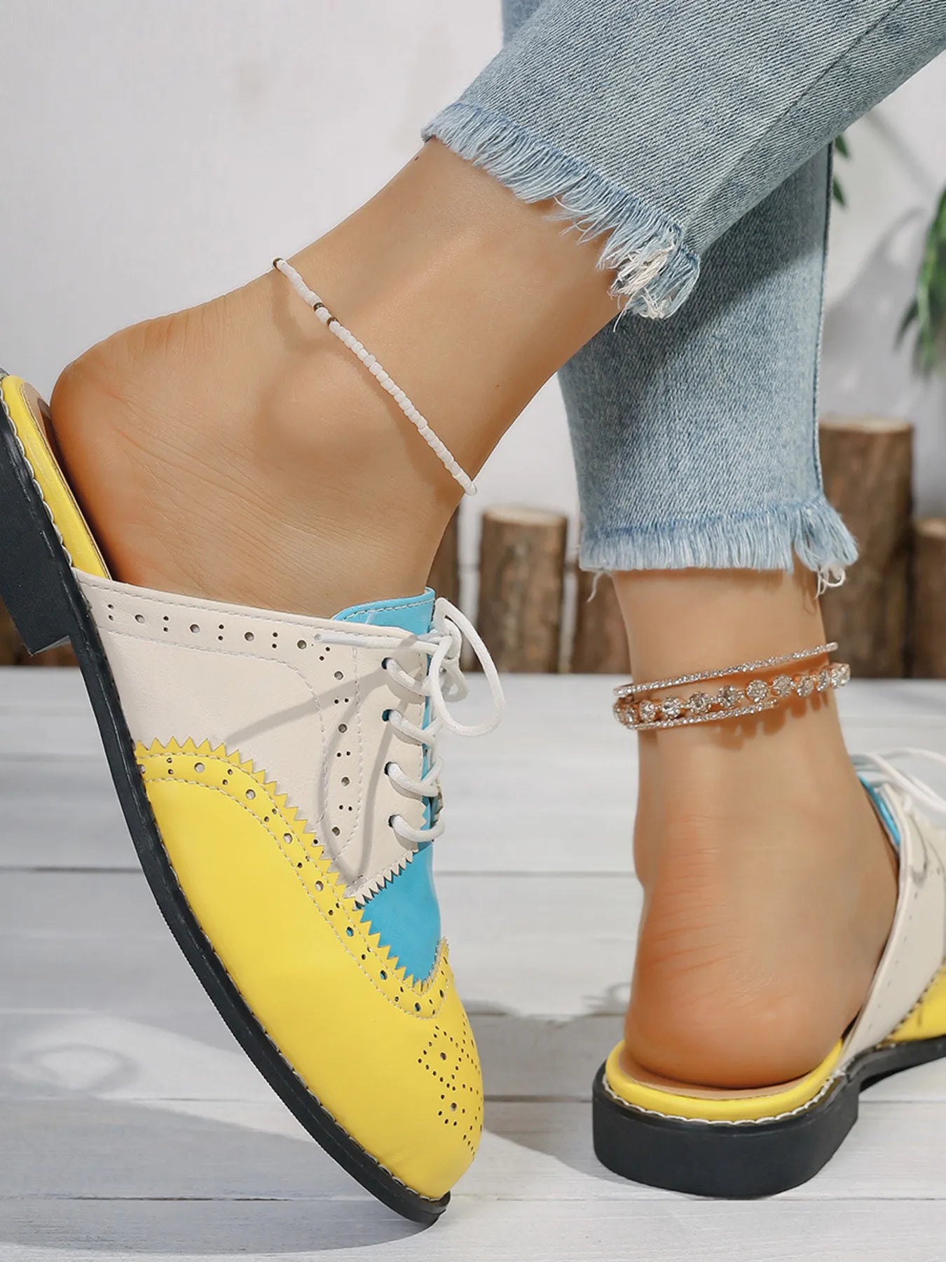 Eyelet Lace Up Slip - Ons - Loving It Shop