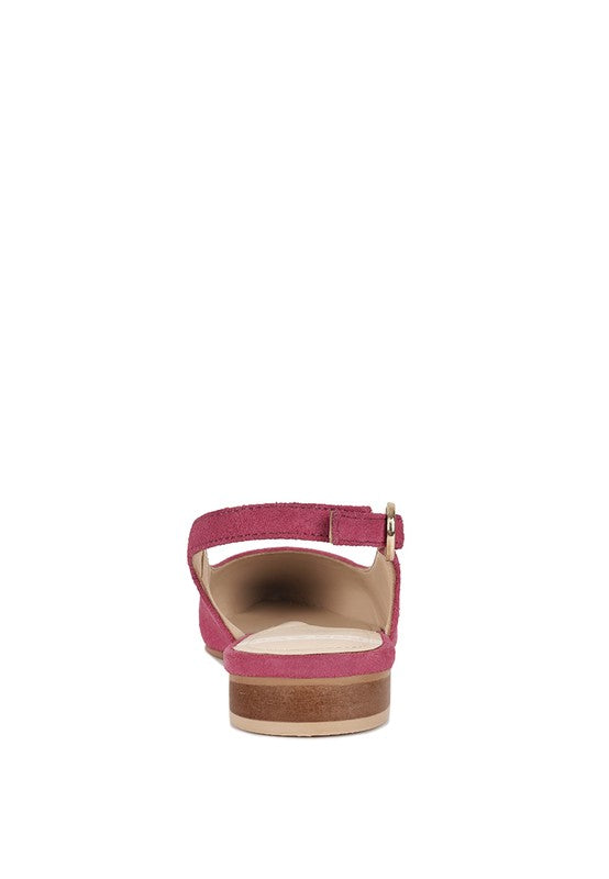 Hocane Genuine Soft Leather Slingback Sandals