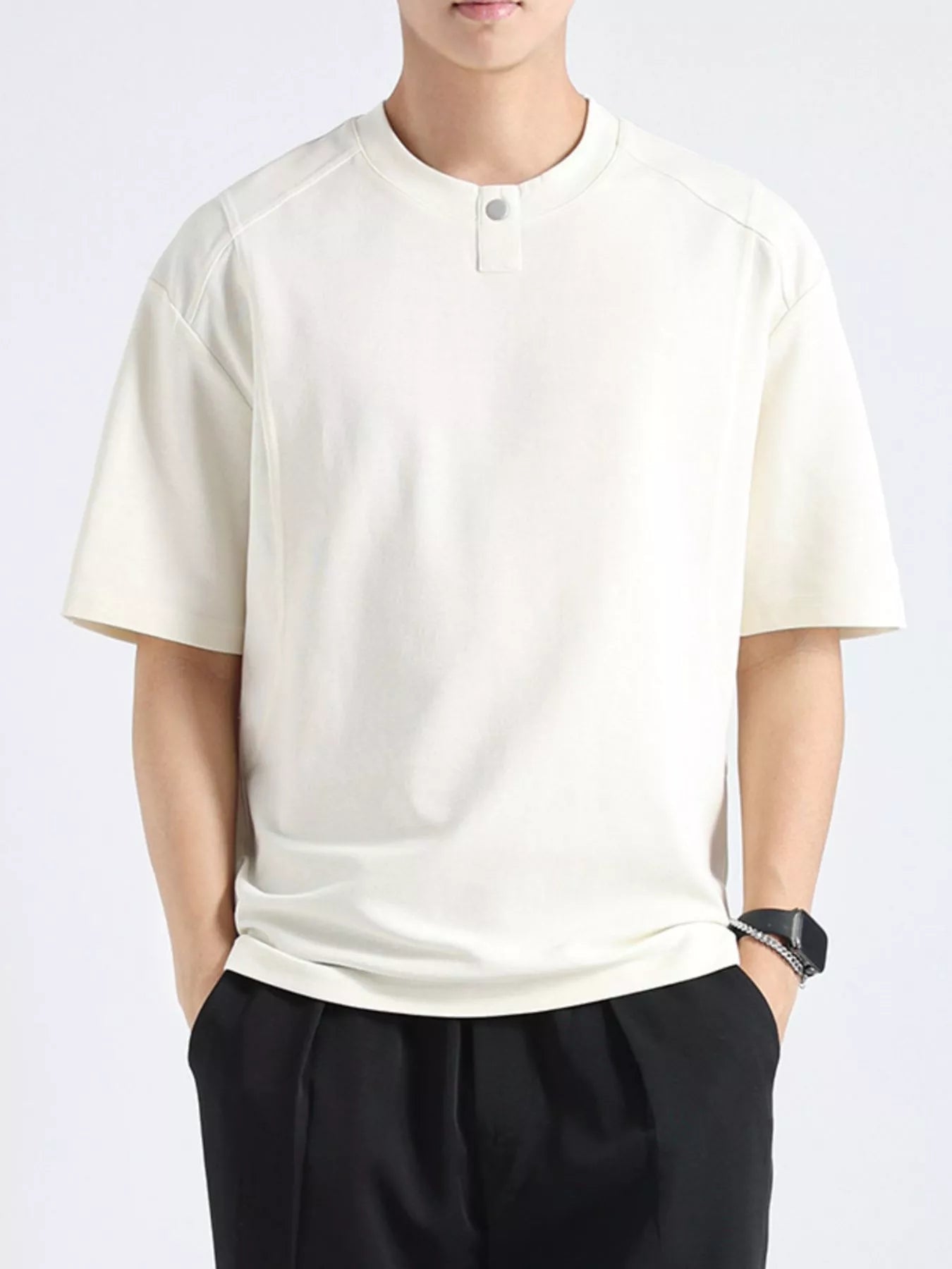 Men's Plus Size Casual Short Sleeve T-Shirt - Loving It Shop