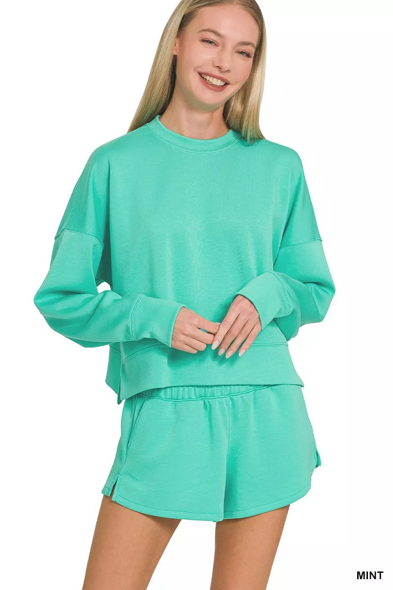Scuba Long Sleeve Sweatshirts &amp; Shorts Set