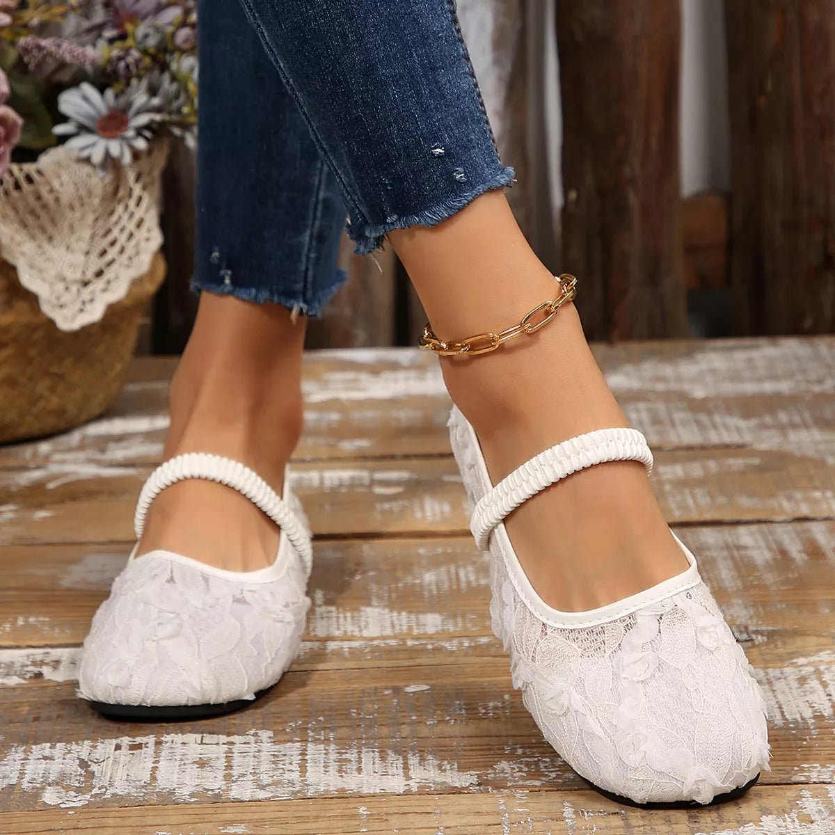 Round Toe Flats Slip - Ons - Loving It Shop